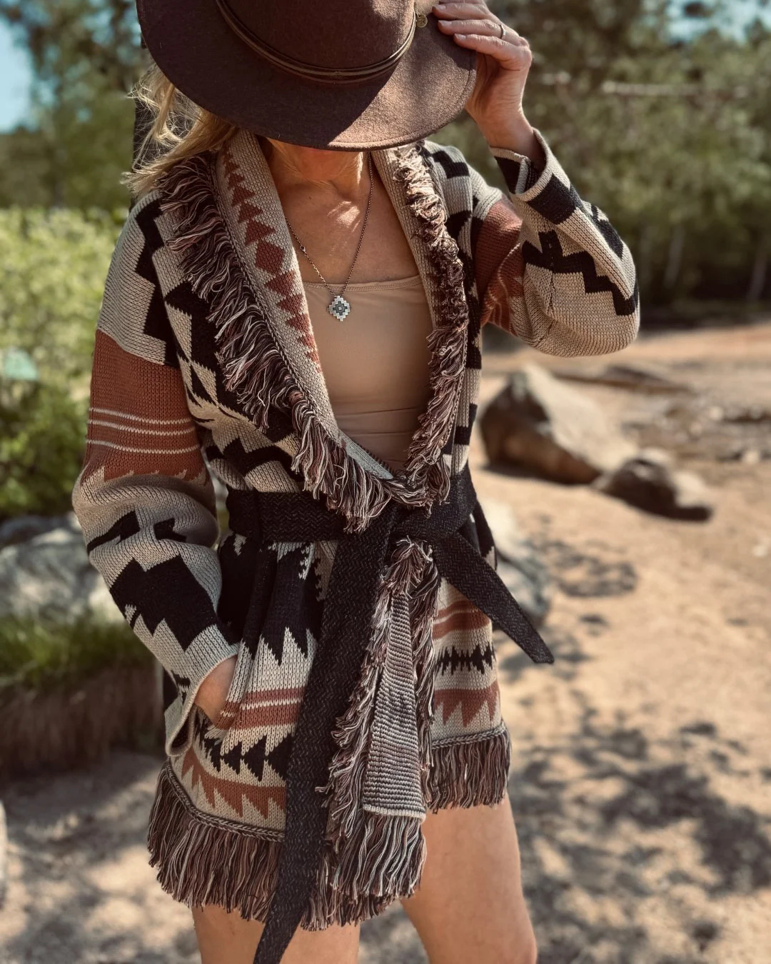 Pendleton GRAPHIC FRINGE CARDIGAN-2.jpg