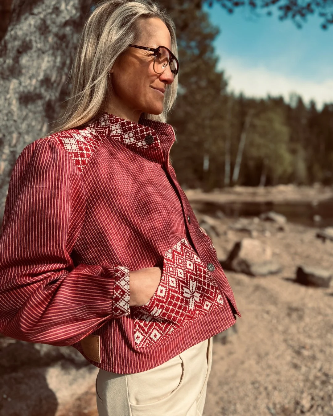 Arv Recut Jacket Red