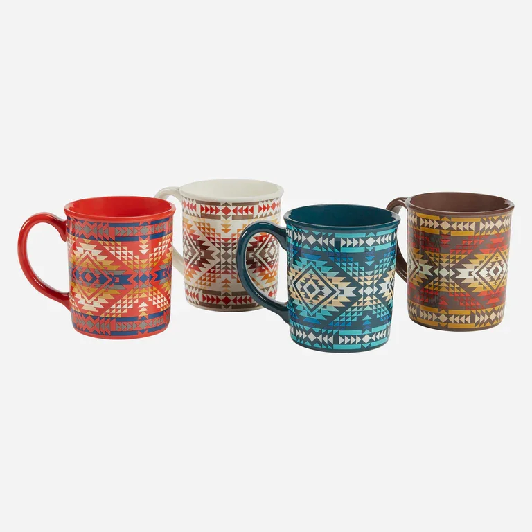 AMERICAN Pendleton INDIAN COLLEGE FUND MUGS, SET OF 4.jpg.webp