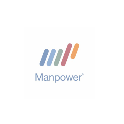 Manpower logo with four colorful vertical lines and the word 'Manpower' underneath.