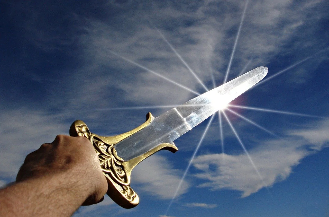 In the Bible, the sword is a symbol for the word of God." - Hebrews 4:12