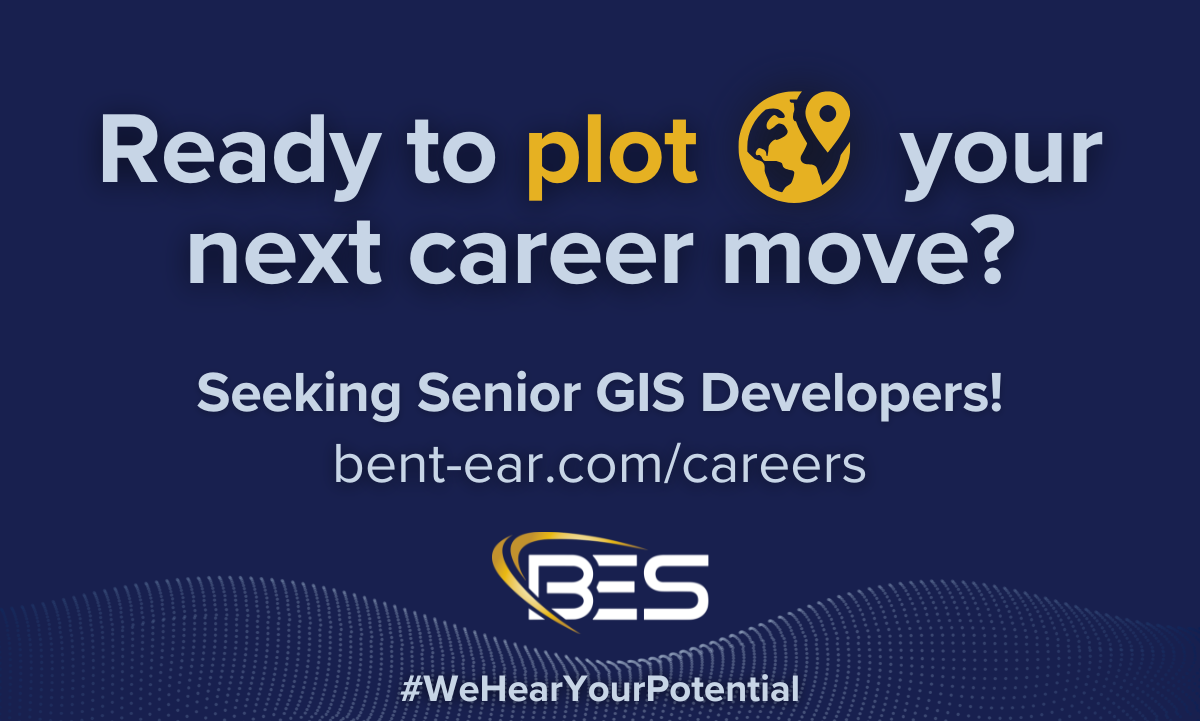 BES is hiring Senior GIS Developers — plot your next career move with Bent Ear Solutions.