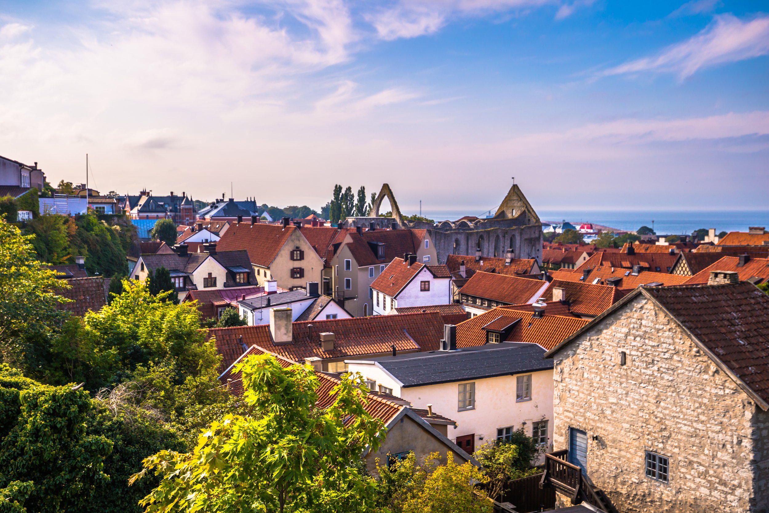 Vue de la ville de Visby