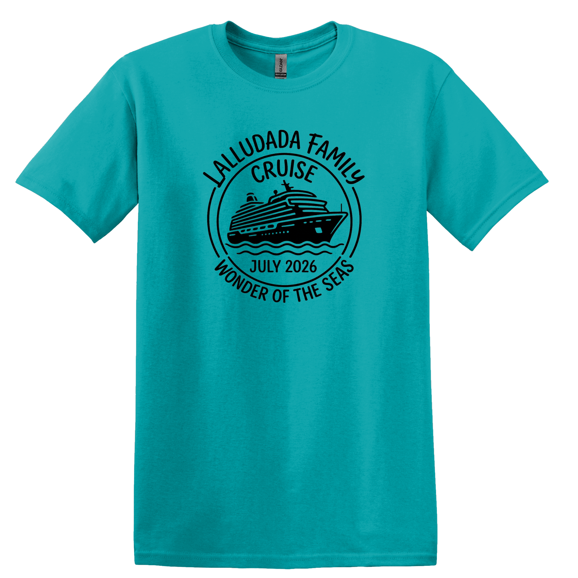 Lalludada Family Shirt-Tropical Blue