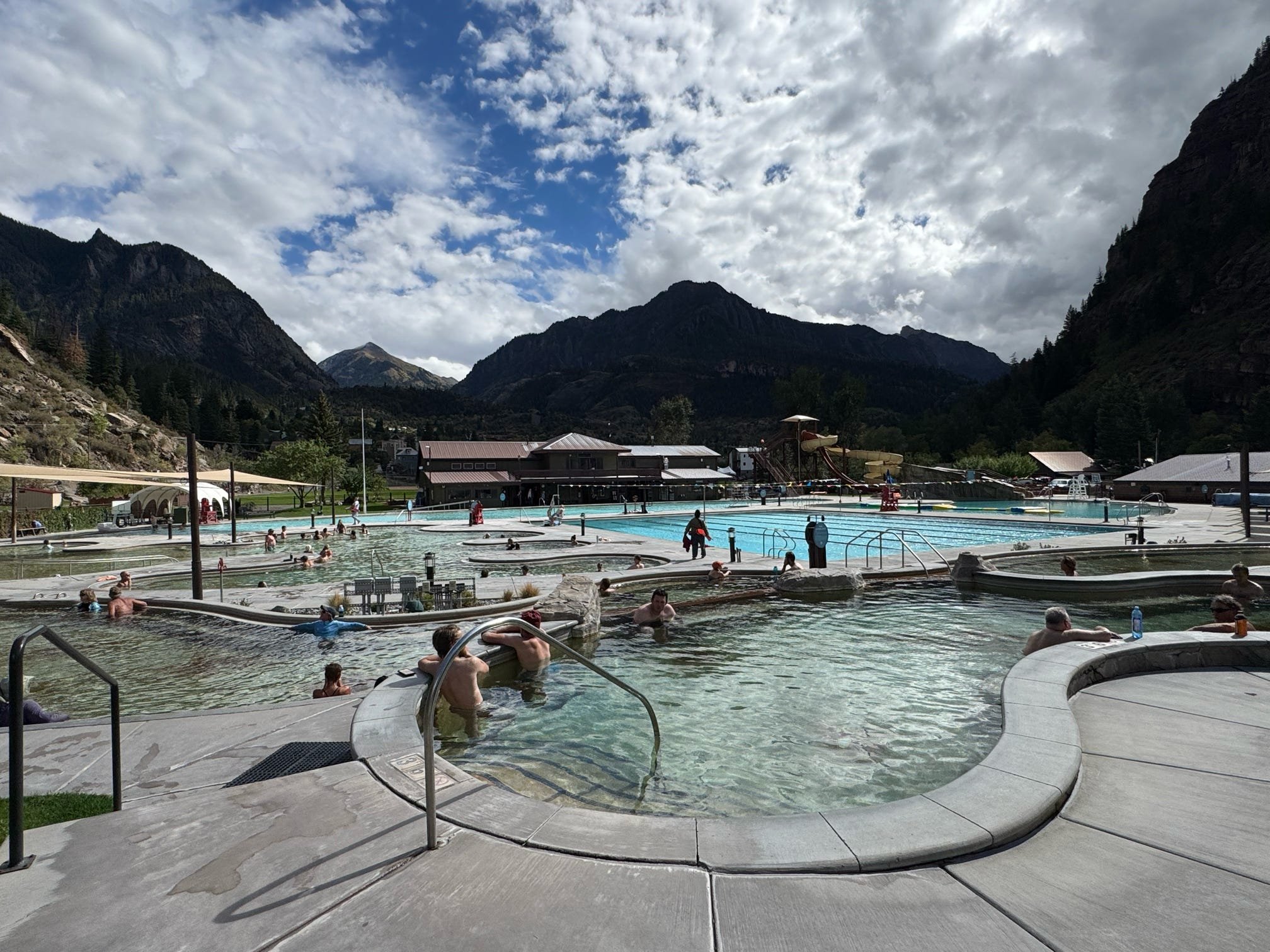 Colorado motorcycle tour riding through high mountain pass