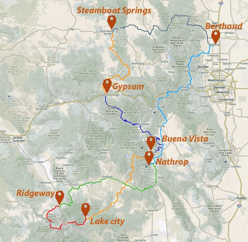 7 Day Colorado BDR — Waypoints West moto, off road motorcycle, bdr