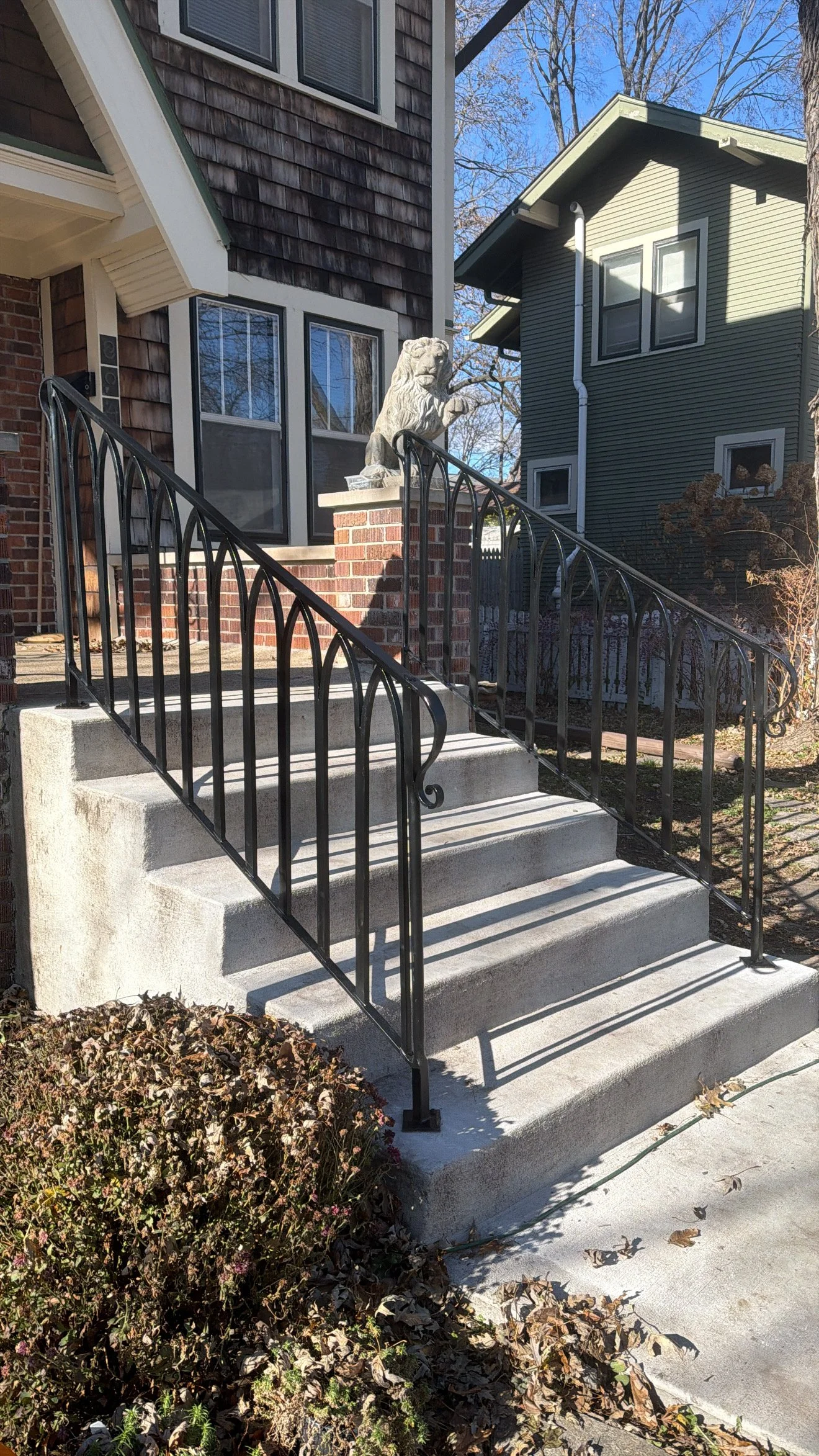 Arched Railings for a home in Des Moines