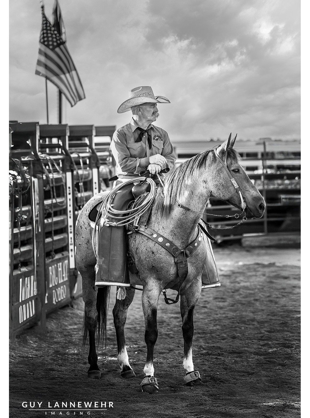 Cowboy and his Horse.

Well, not positive it's HIS horse, maybe he rented or borrowed it. ;-)

This was at the Jefferson County Fair a couple of weeks ago, just waiting for more action to occur to the right of me. Used my 100-400mm lens and leaned up
