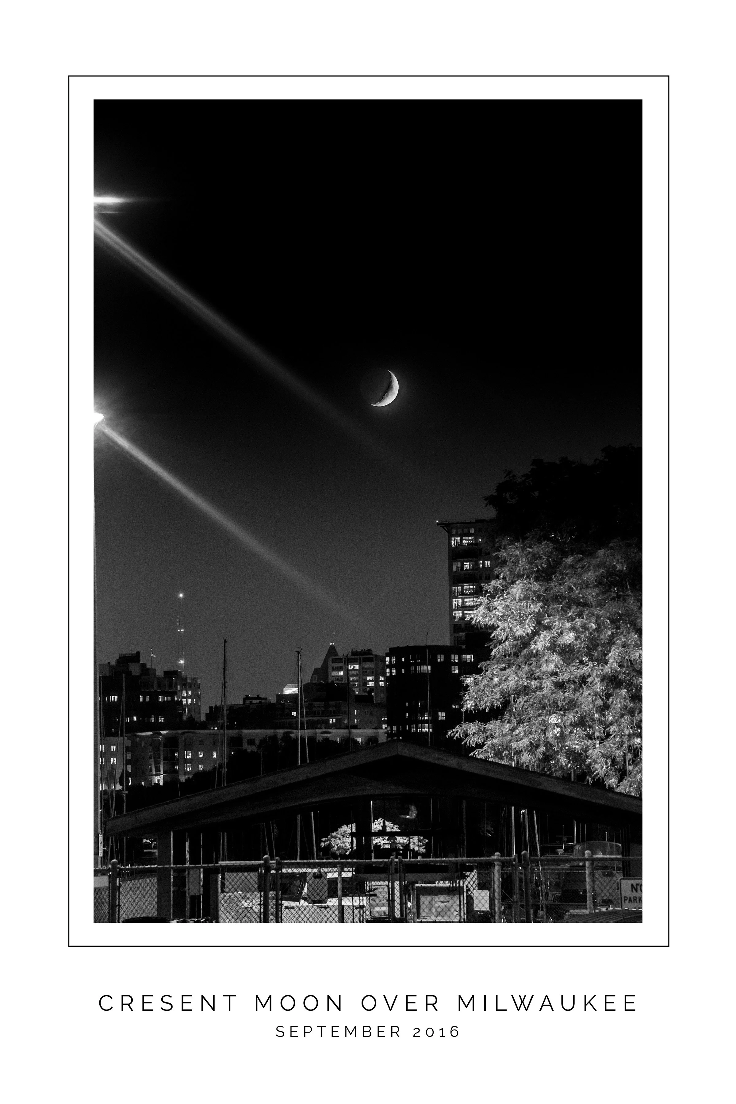 Somewhere in Milwaukee, NOT a full moon, in September 2015  