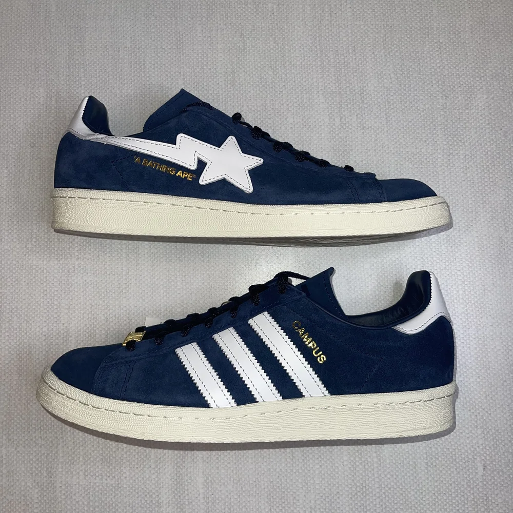 adidas gazelle silver green womens BAPE X ADIDAS 】CAMPUS 80S BAPE main image 0