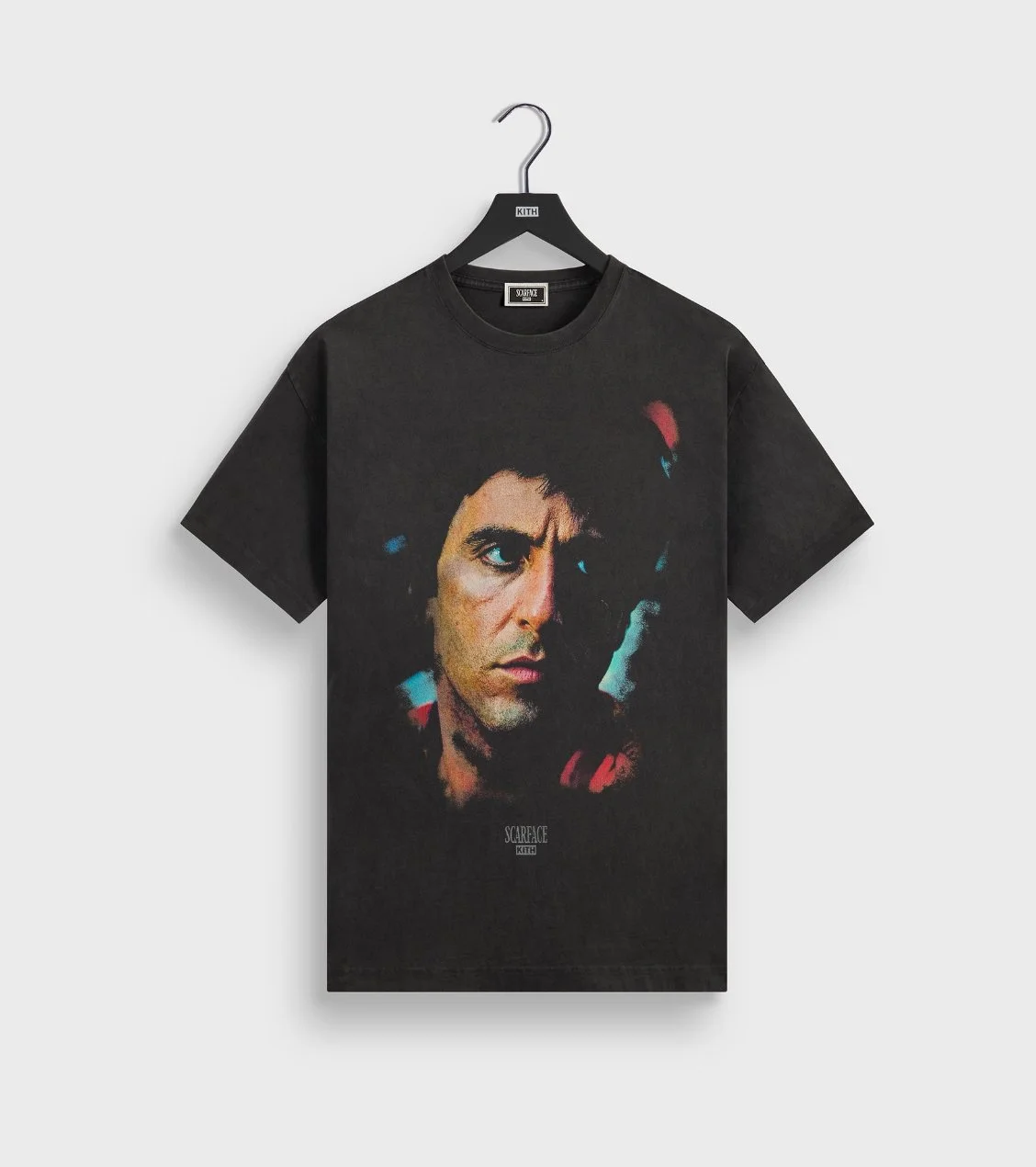 Kith X Scarface Tony Portrait Vintage Tee (Color -Black)