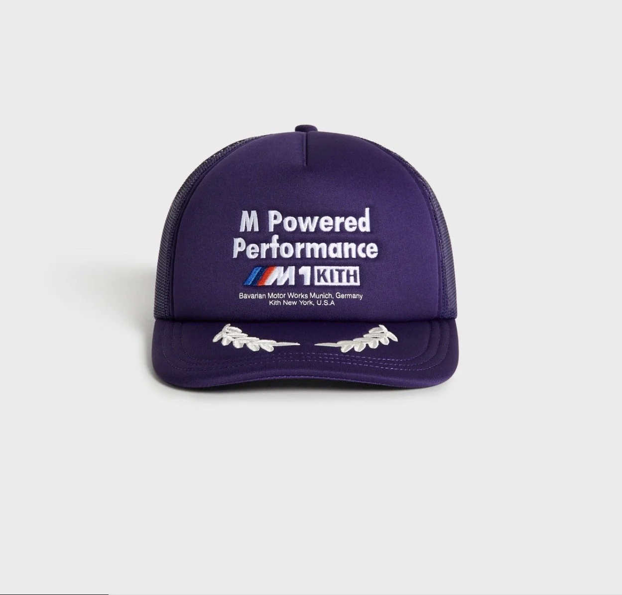 Kith x BMW Podium Poly Foam Nolan Trucker -Techno Violet  OS