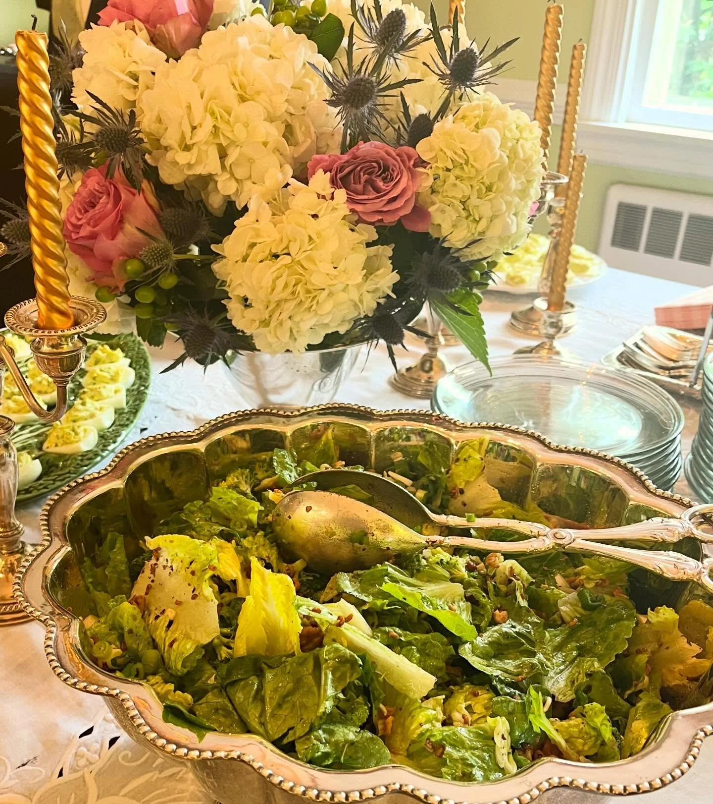 Crunchy romaine toss!  No southern buffet is complete without it. This salad was made popular in the 90&rsquo;s with the publication of the Jackson Junior League cookbook, &ldquo;Come on In&rdquo; and it has remained a staple ever since. I think my s
