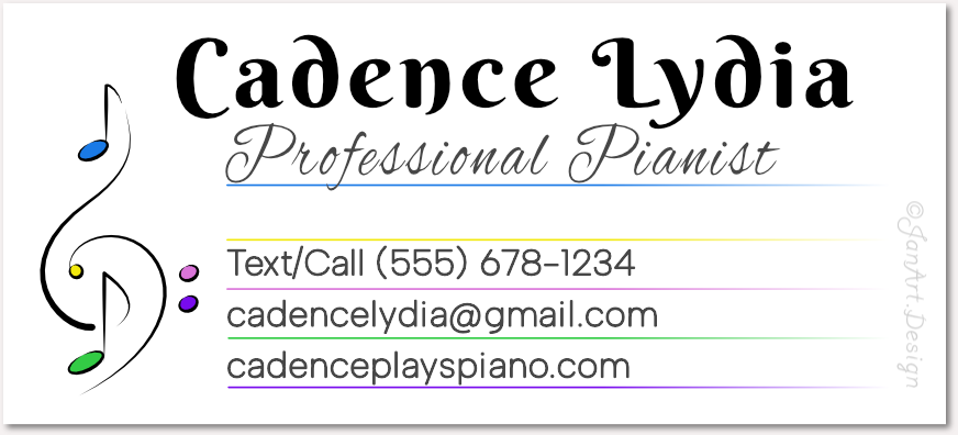 Musical Business Card