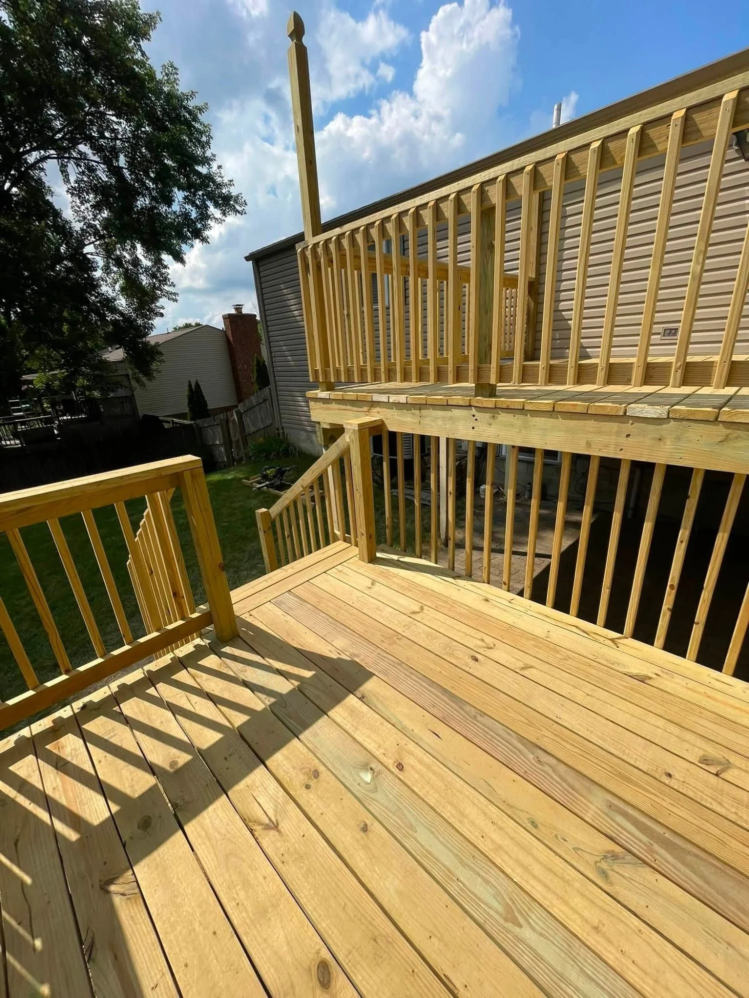 Pressure-Treated Wood Deck