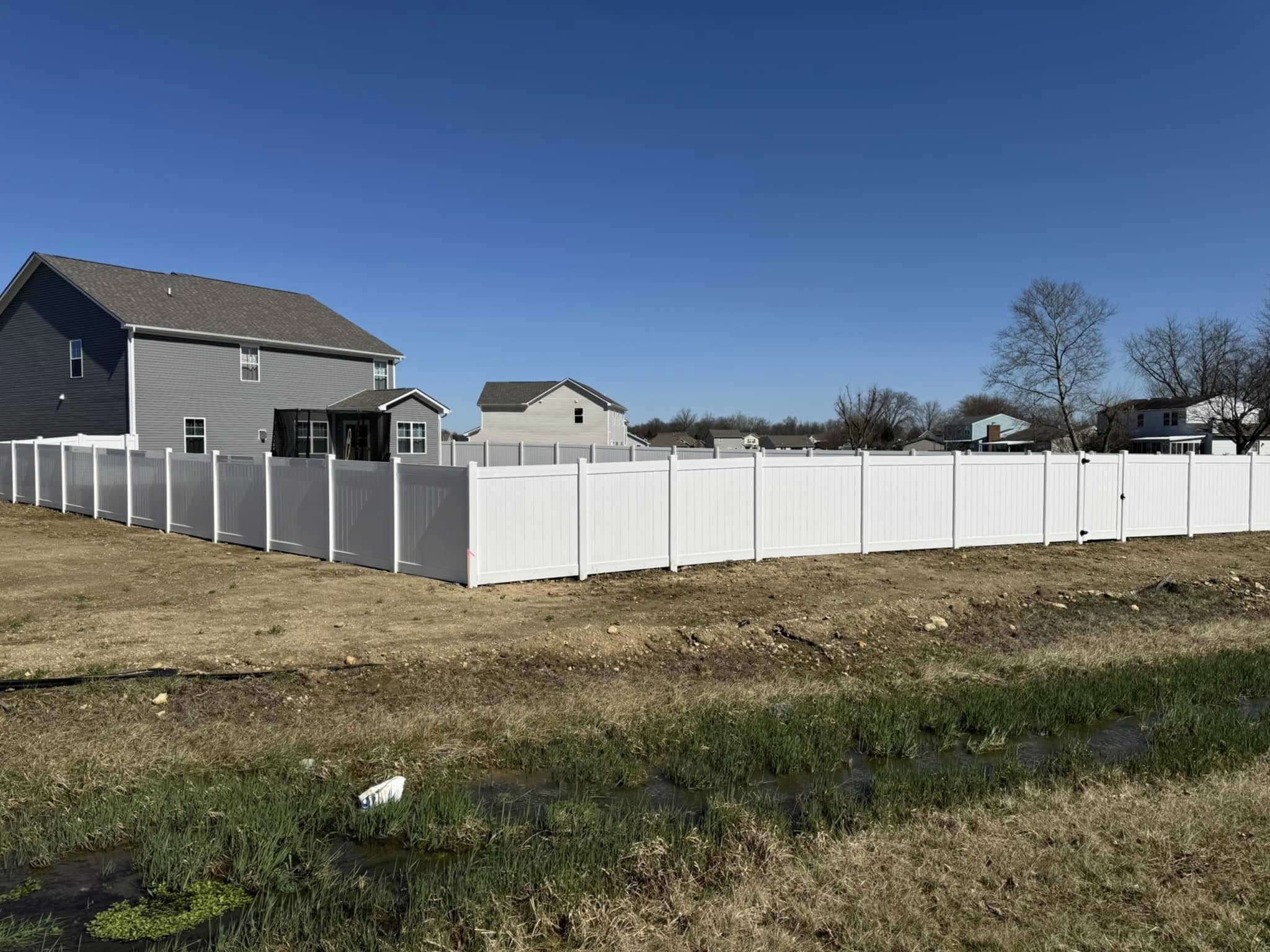White Vinyl Privacy Fence