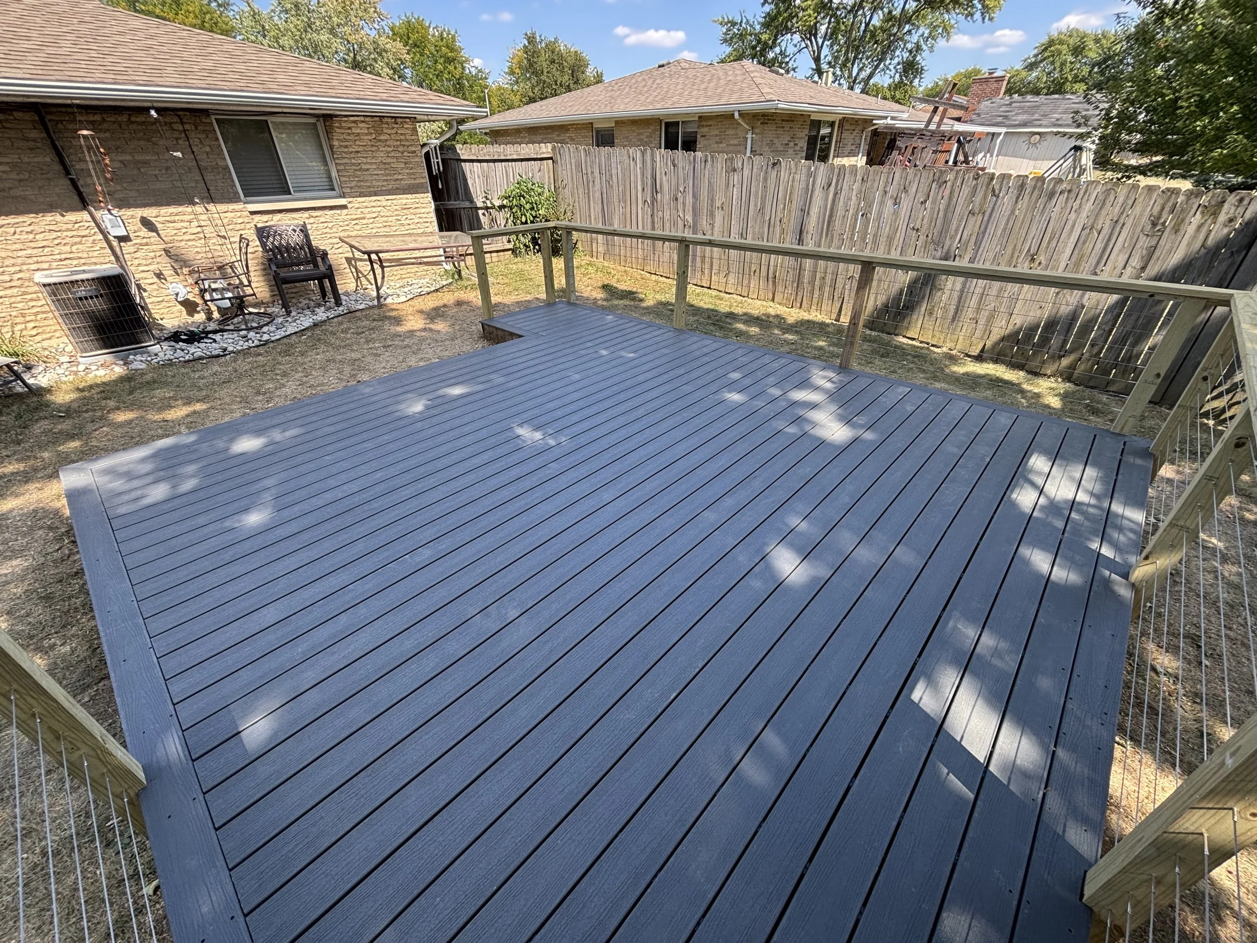Trex Composite Deck Boards and Cable Railing