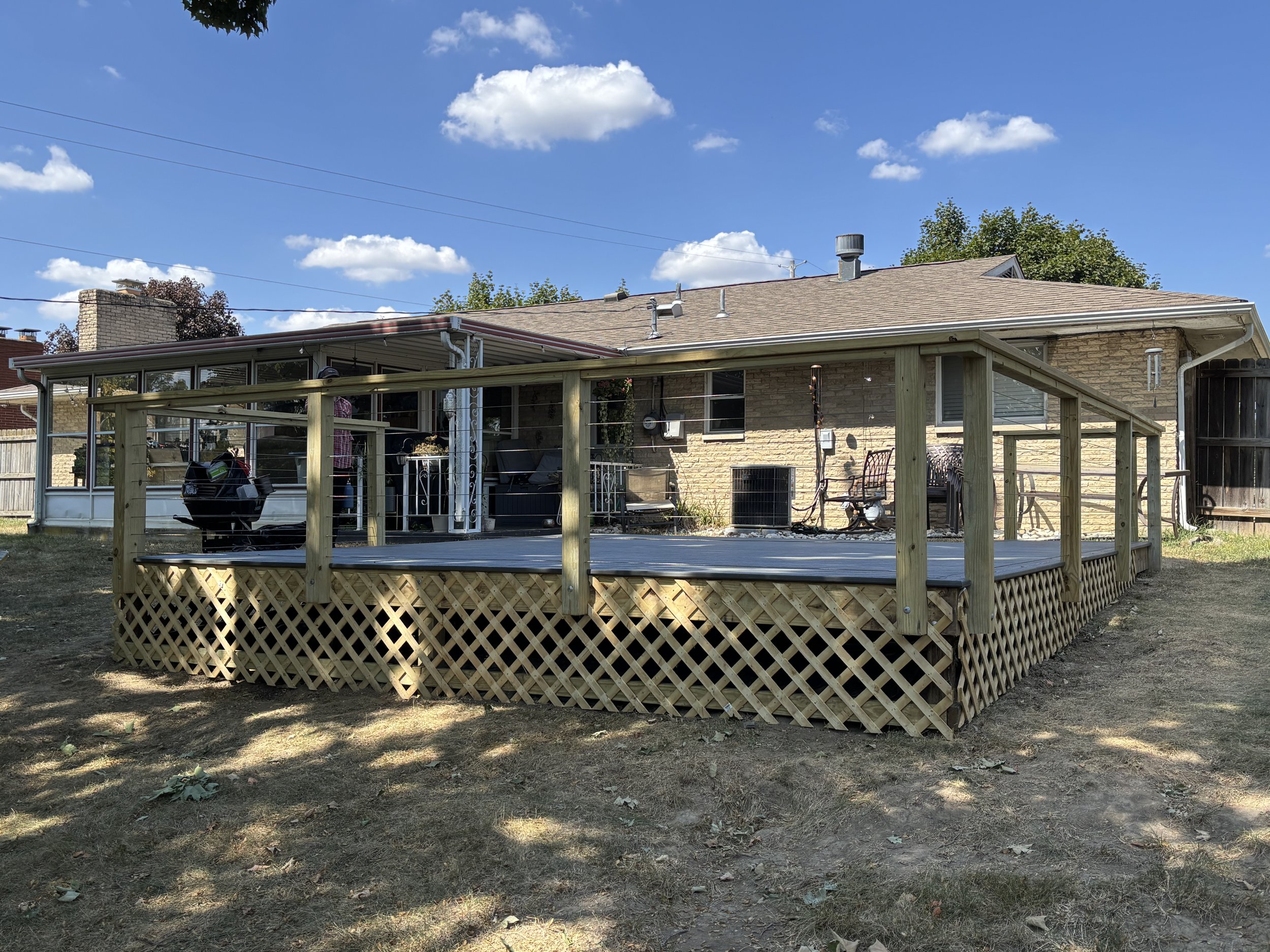 Trex Composite Deck Boards and Cable Railing