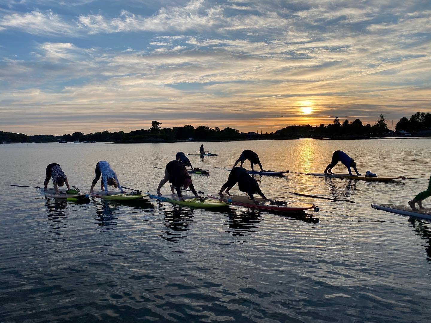 One last opportunity to practice on the sea under the gentle rays of the sunset&hellip;

&hellip;until next season, that is!

Join Jessica on Friday, September 8th at 5:45 PM for our final class of the SUP Yoga season. ☀️ We can&rsquo;t wait to meet 