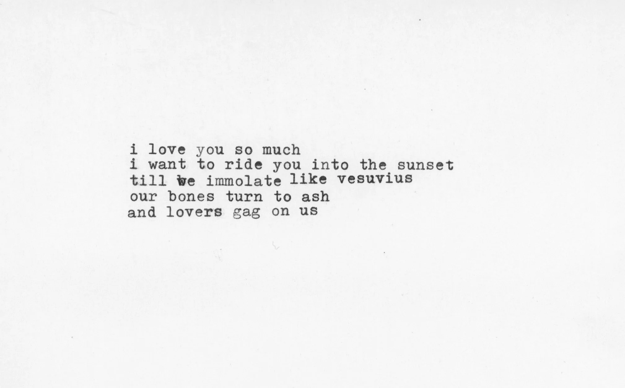 …And Lovers Gag On Us