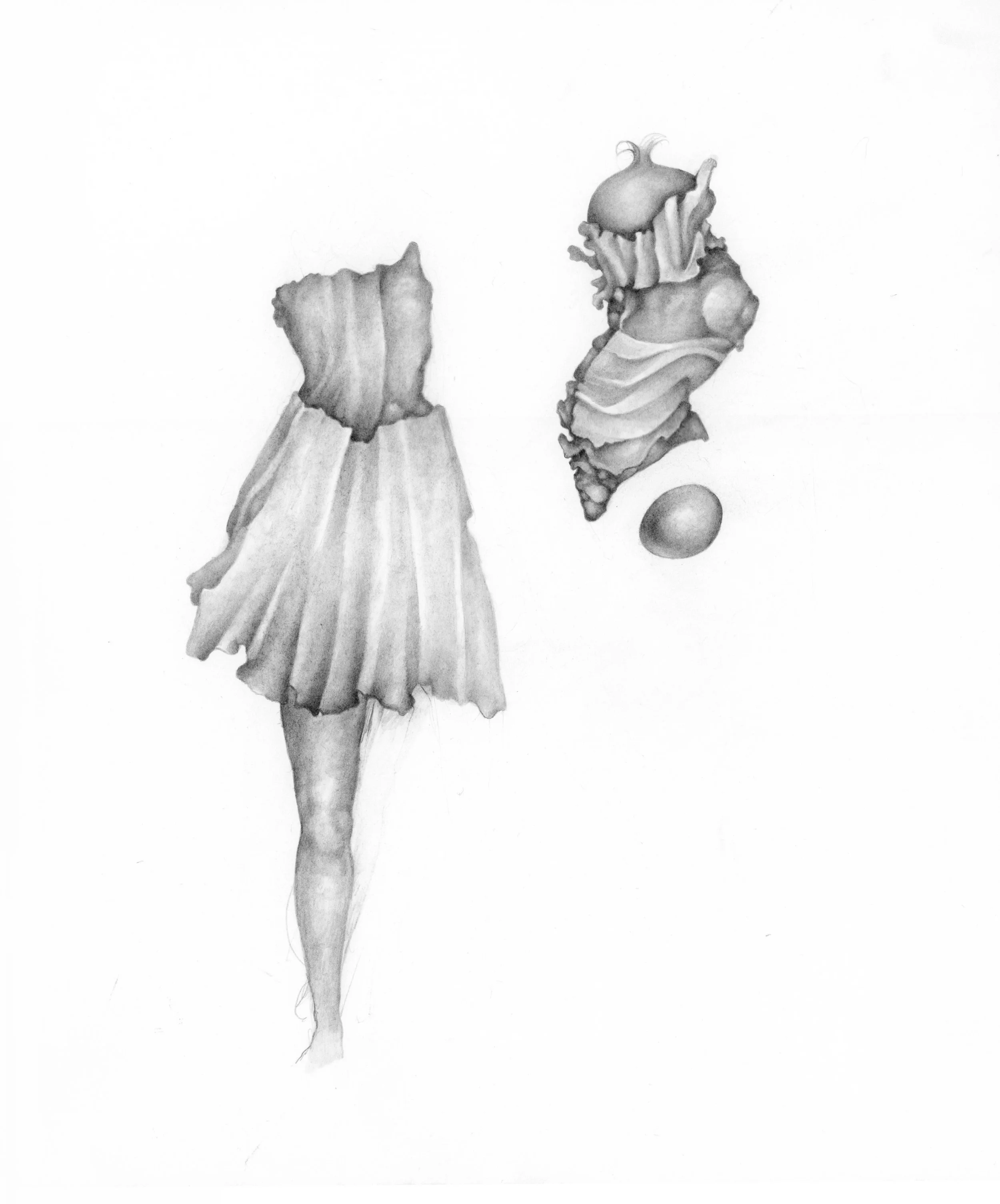 Study of hip and leg (Graphite)