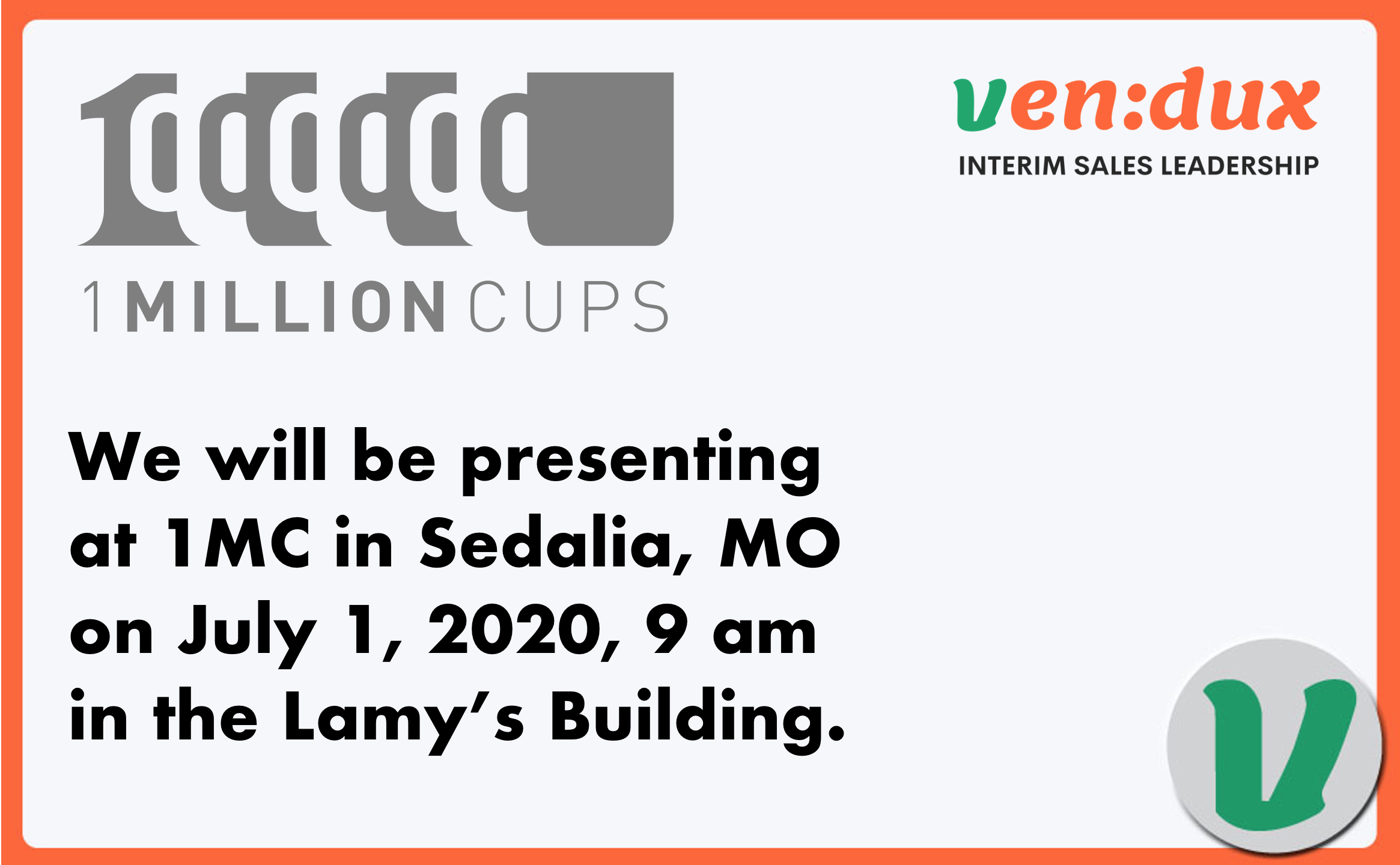 1MillionCups - Sedalia, MO