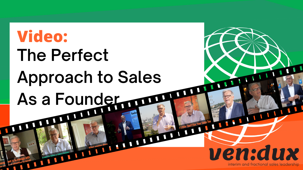 The Perfect Approach to Sales As a Founder