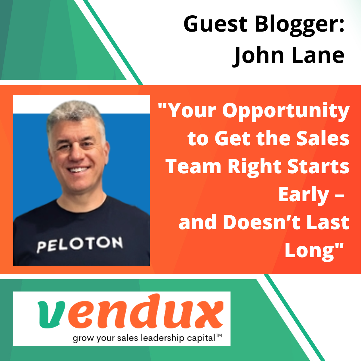 Your Opportunity to Get the Sales Team Right Starts Early – and Doesn’t Last Long