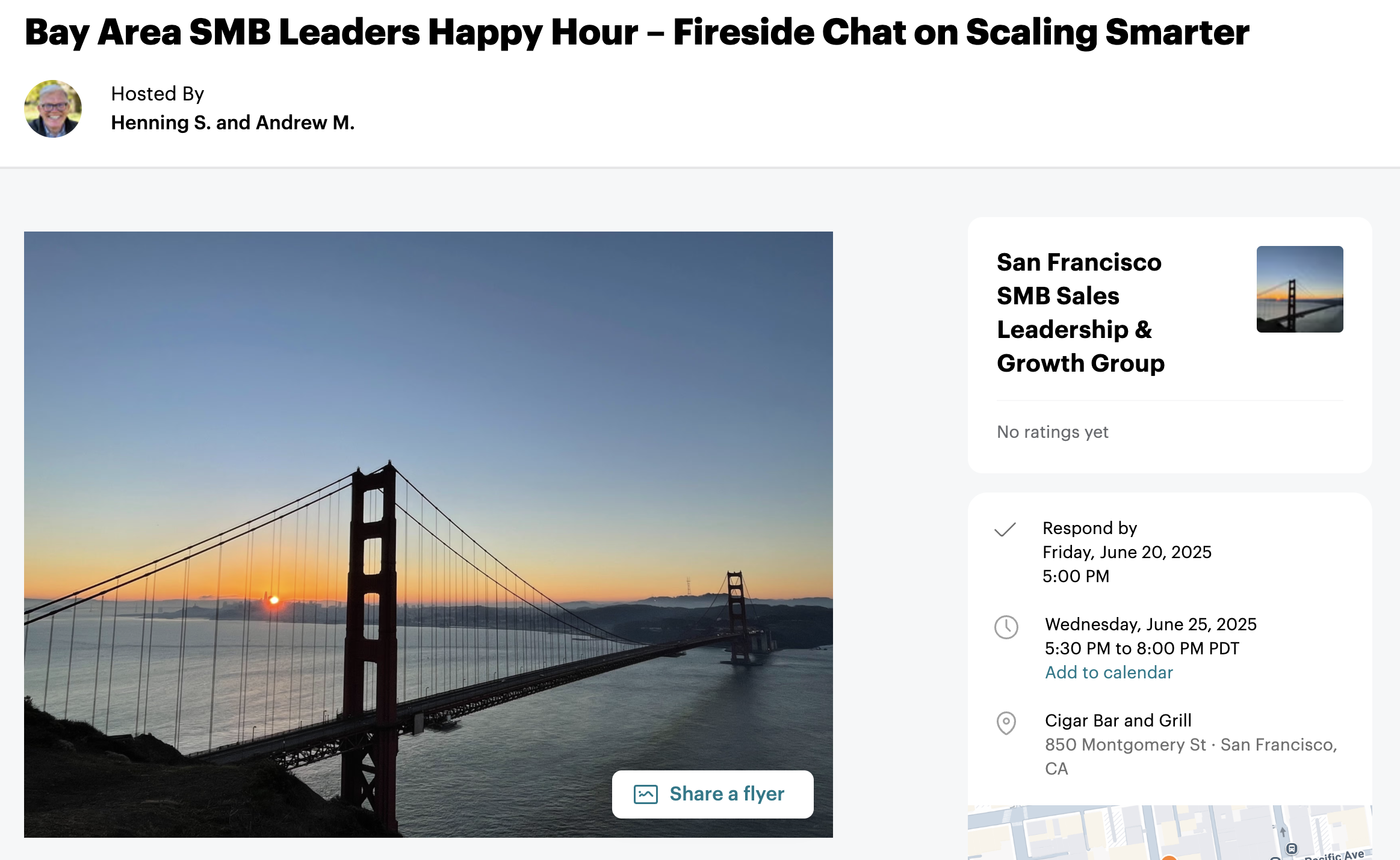 Bay Area SMB Leaders Happy Hour – Fireside Chat on Scaling Smarter