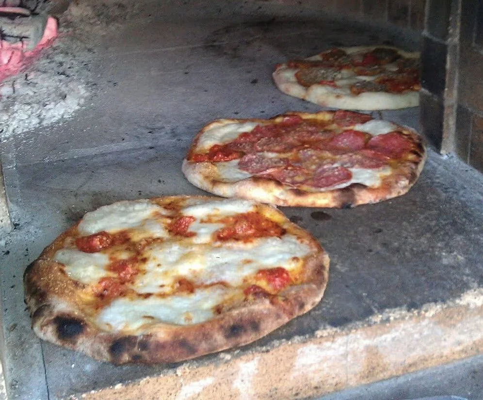Rustic wood fired pizza