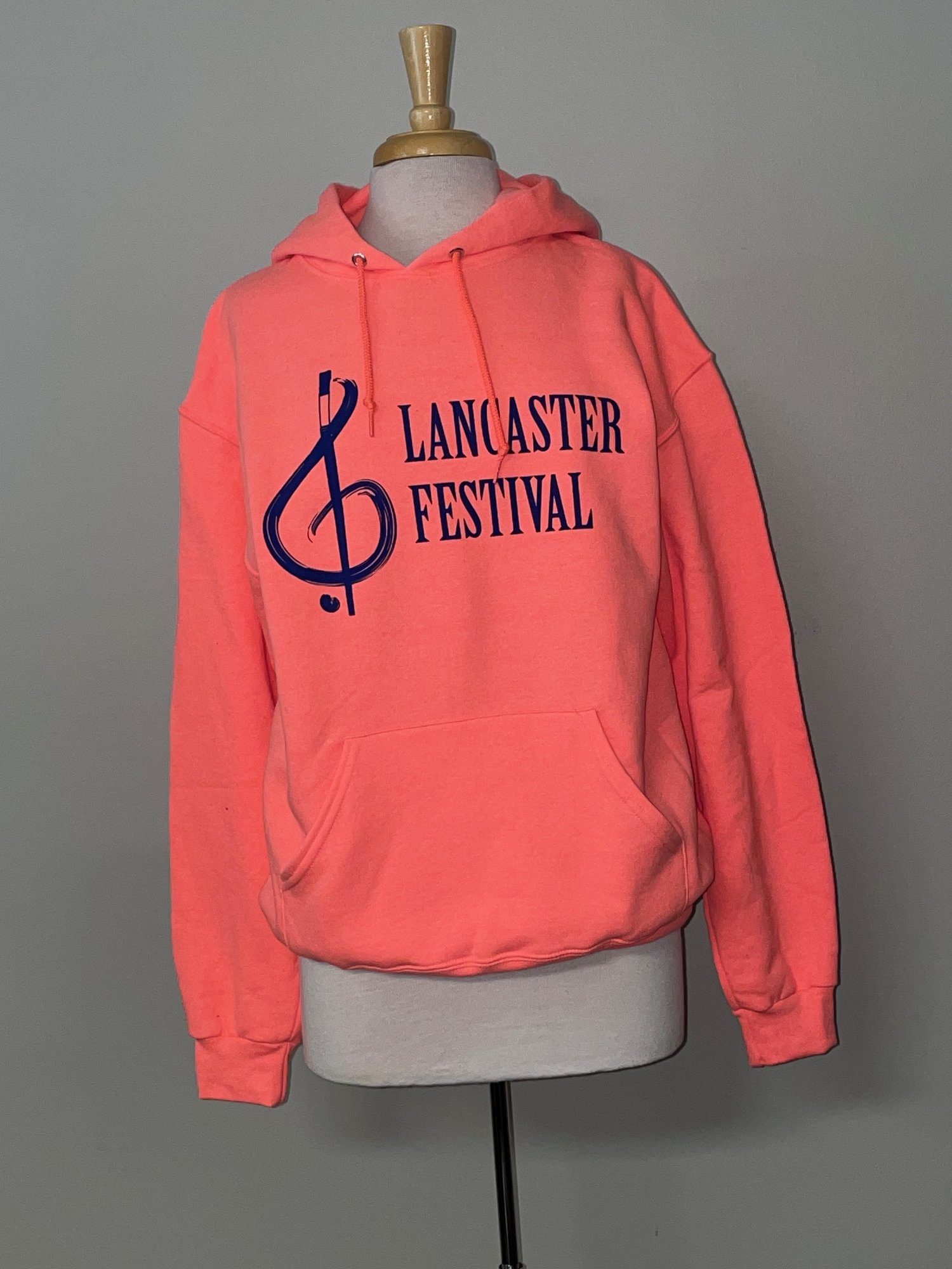 Coral Hoodie Classic Logo Design — Lancaster Festival