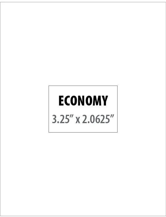 1/8 PAGE ECONOMY (B/W)