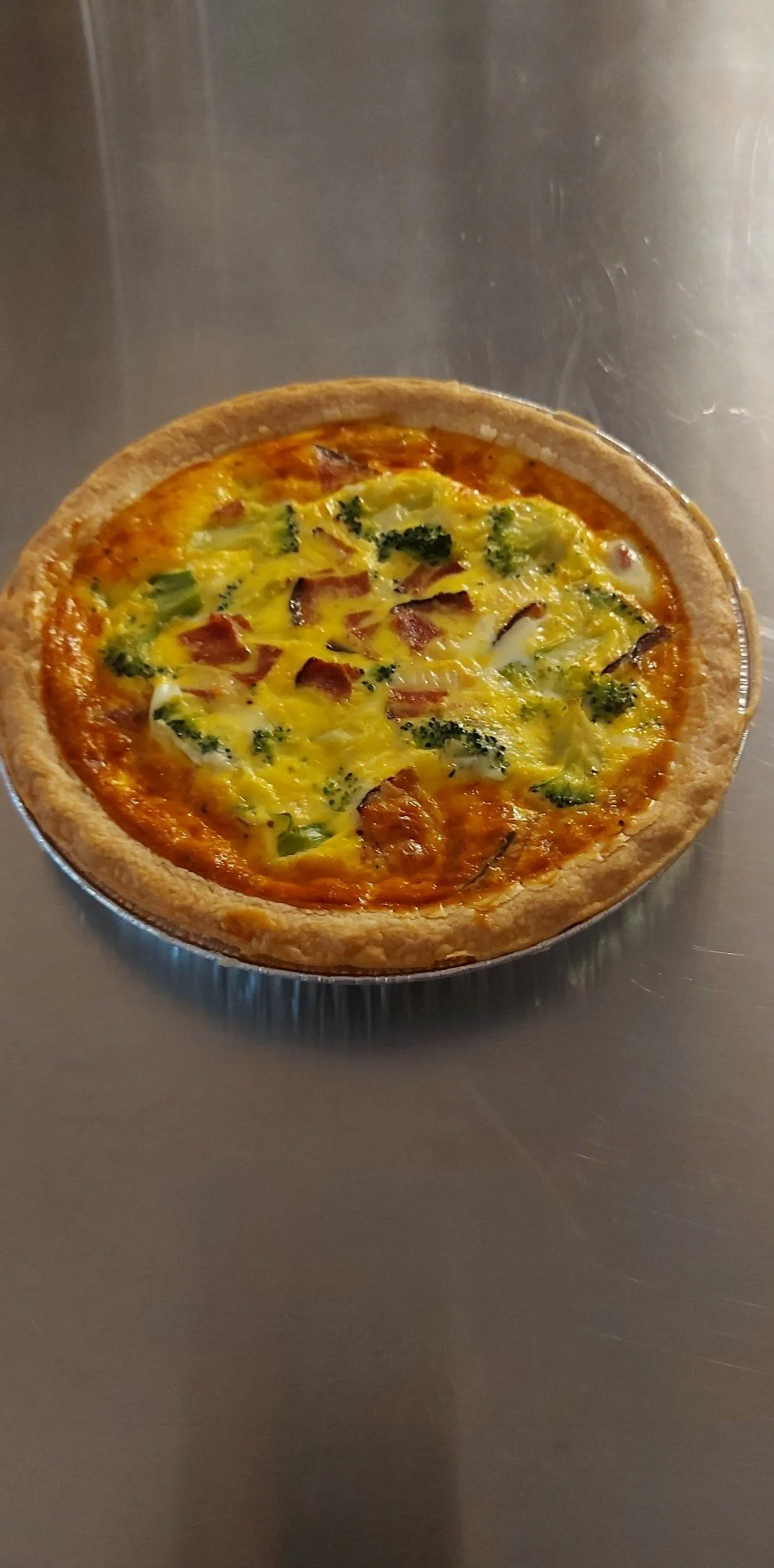 Quiche brocoli, jambon, fromage