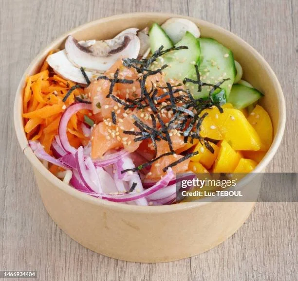 poke bowl au saumon fumé