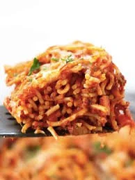 Spaghetti gratiné