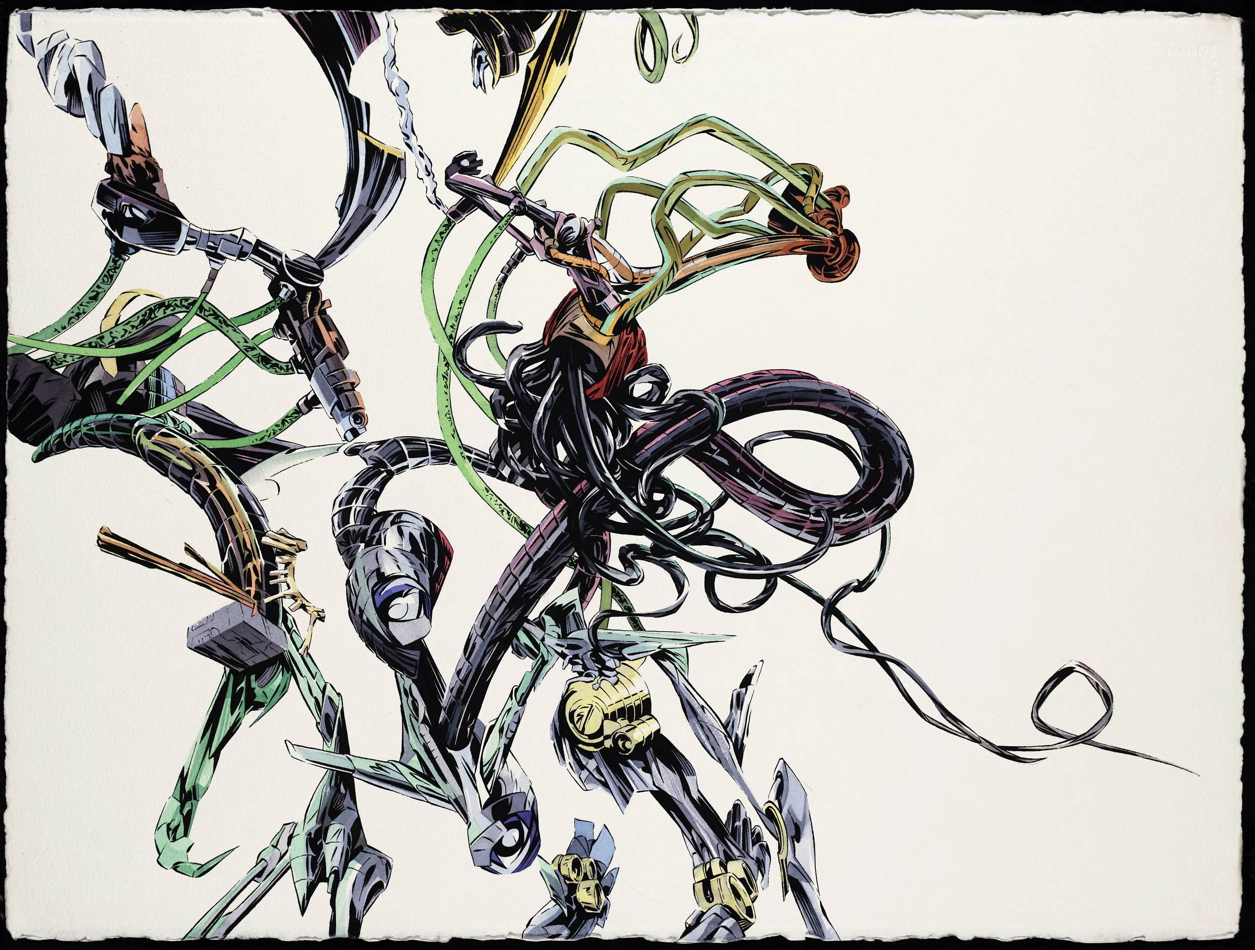 Prequel 2006 gouache on paper 22" x 30"