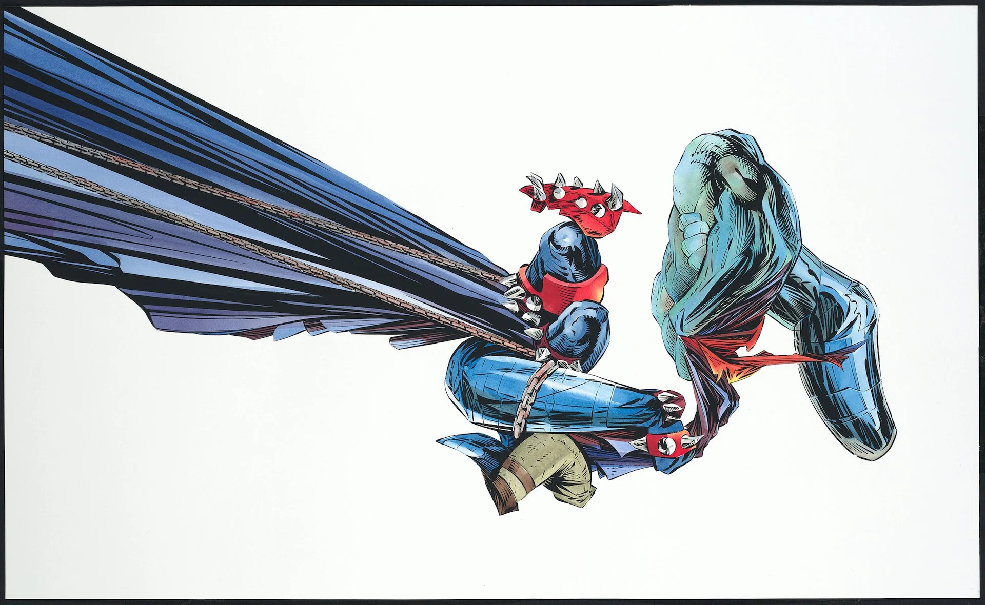 Pawn Checks King 2008 gouache on paper 21.5"x35"