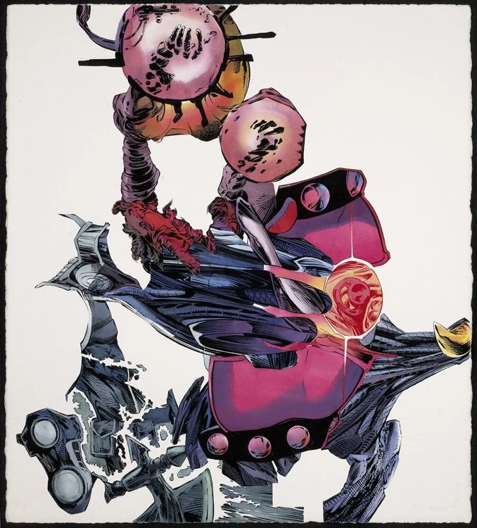The Puppet Masters 2010 gouache on paper 30"x22"