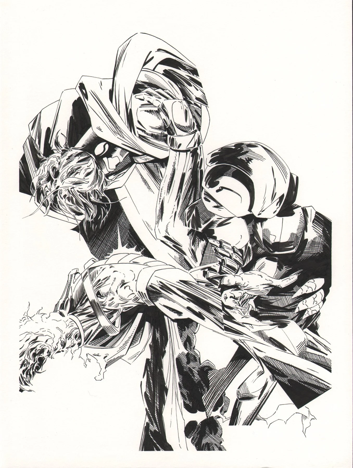 Giant B&W 2010 ink on paper