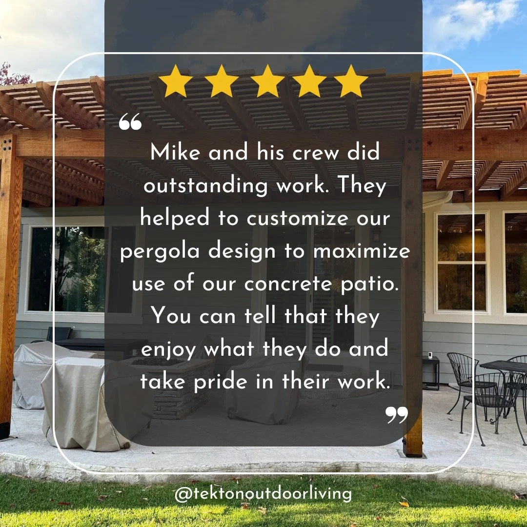 ⭐️⭐️⭐️⭐️⭐️ &ldquo;Outstanding work&hellip; They customized our pergola design to maximize use of our concrete patio.&rdquo;

When your backyard doesn&rsquo;t quite work the way you want, you need a guide who listens and designs around your life. This
