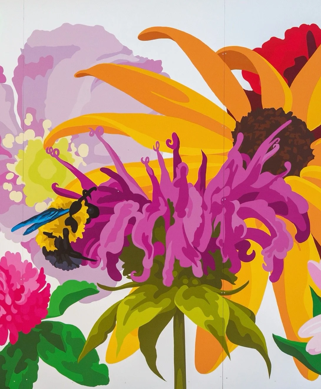 I love bees!! 🐝

#mural #vinylmural #murals #muralartist