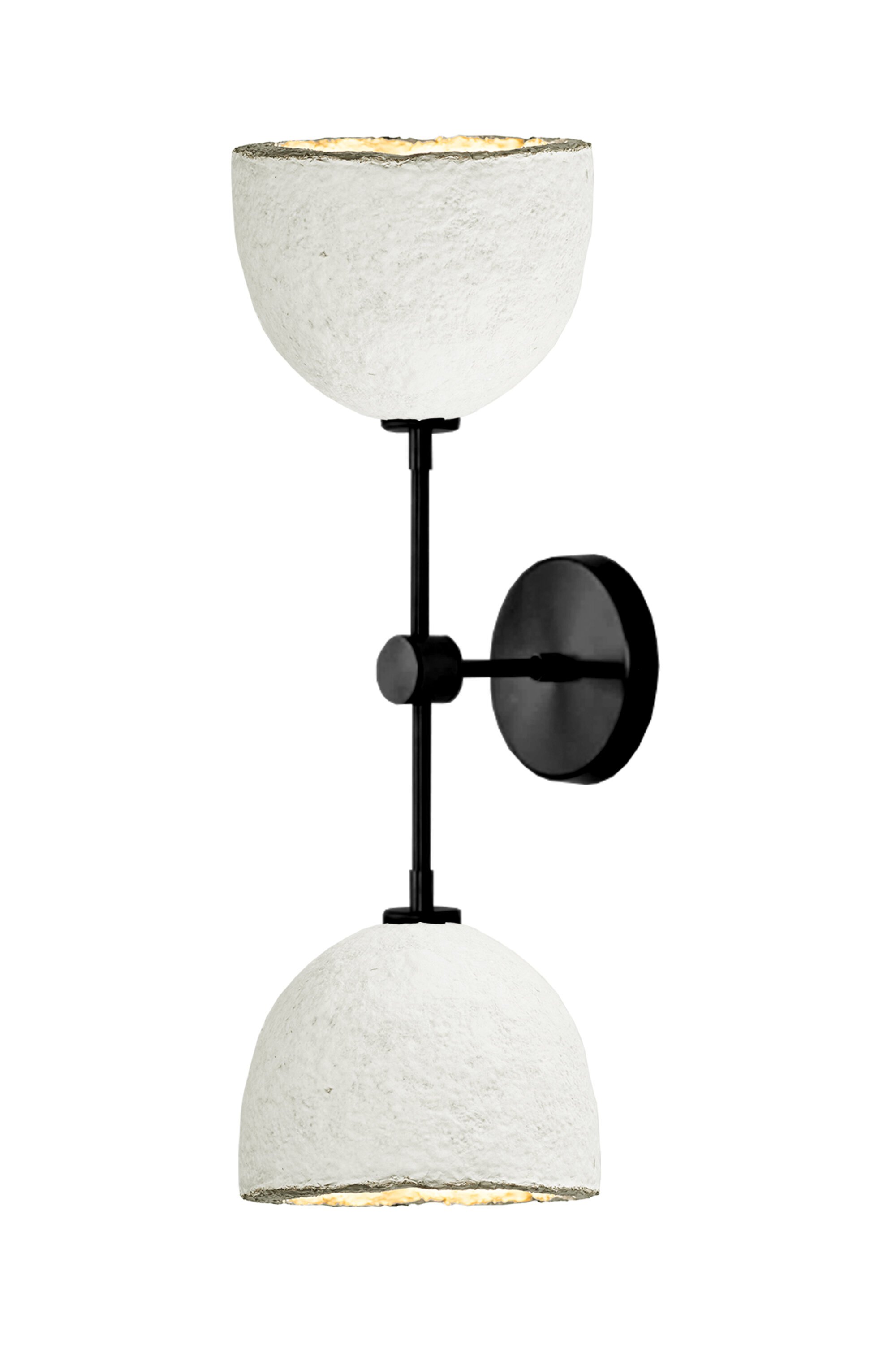 MushLume Double Sconce in black