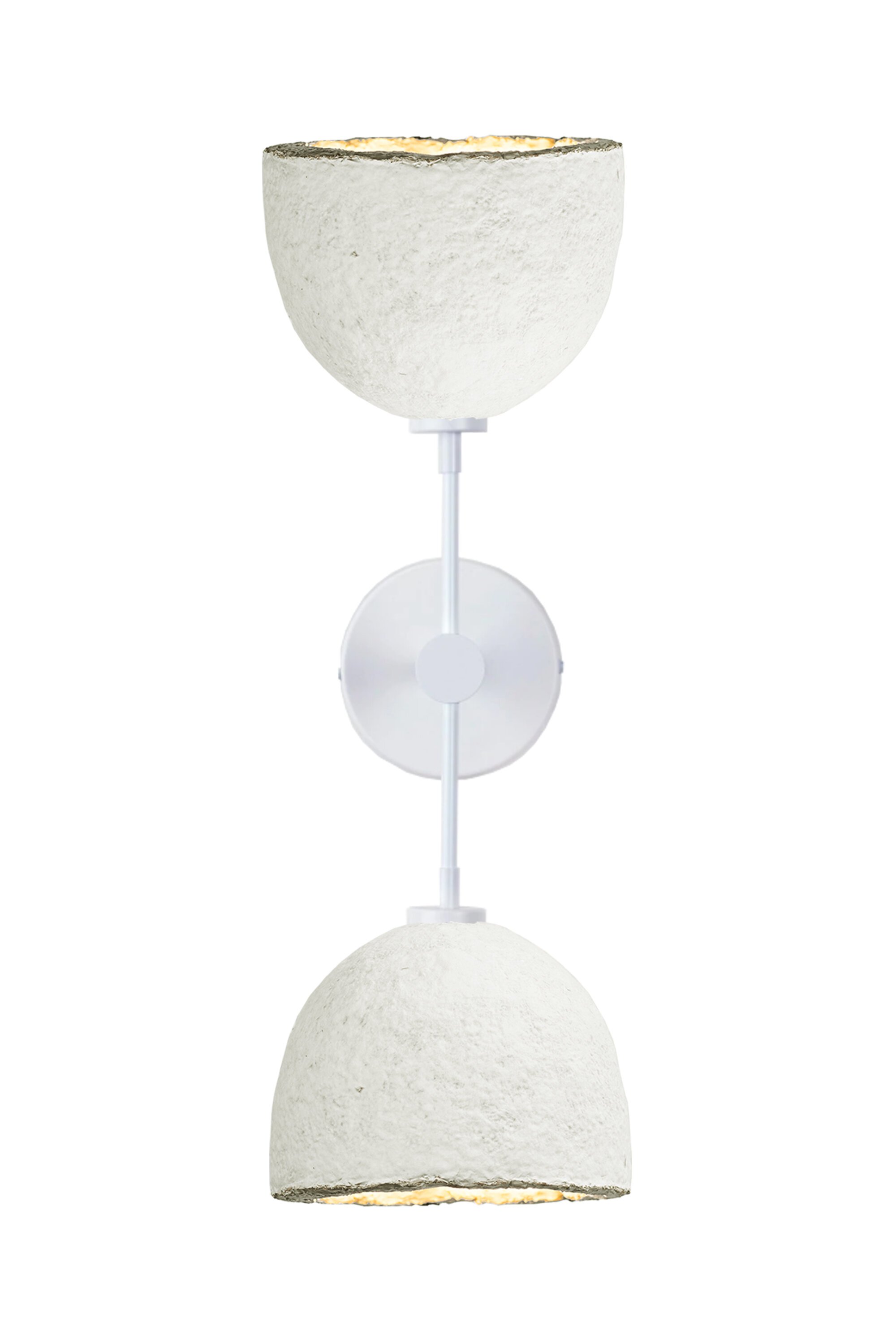MushLume Double Sconce in white