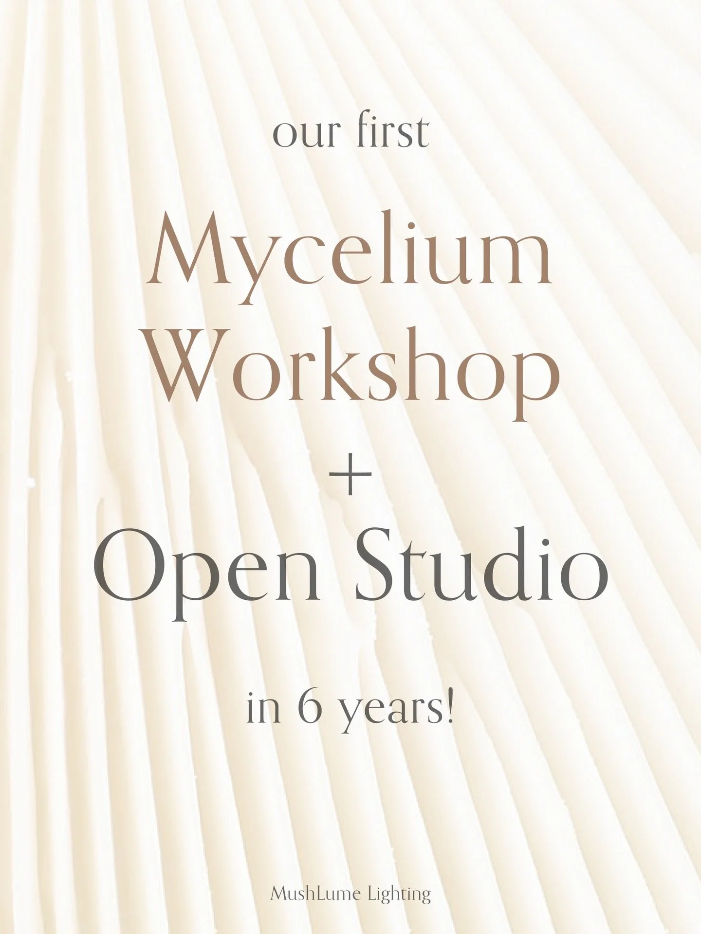 We&rsquo;re opening our doors at @madebushterminal and inviting you into the world of living materials!

Join us at our new studio and showroom in Sunset Park, Brooklyn for our first Mycelium Workshop + Open Studio in 6 years! 

This is an opportunit
