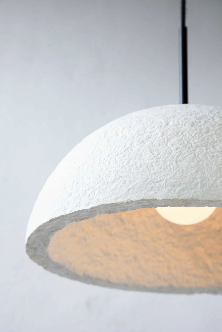 Mushroom Lamp grown from mycelium and hemp