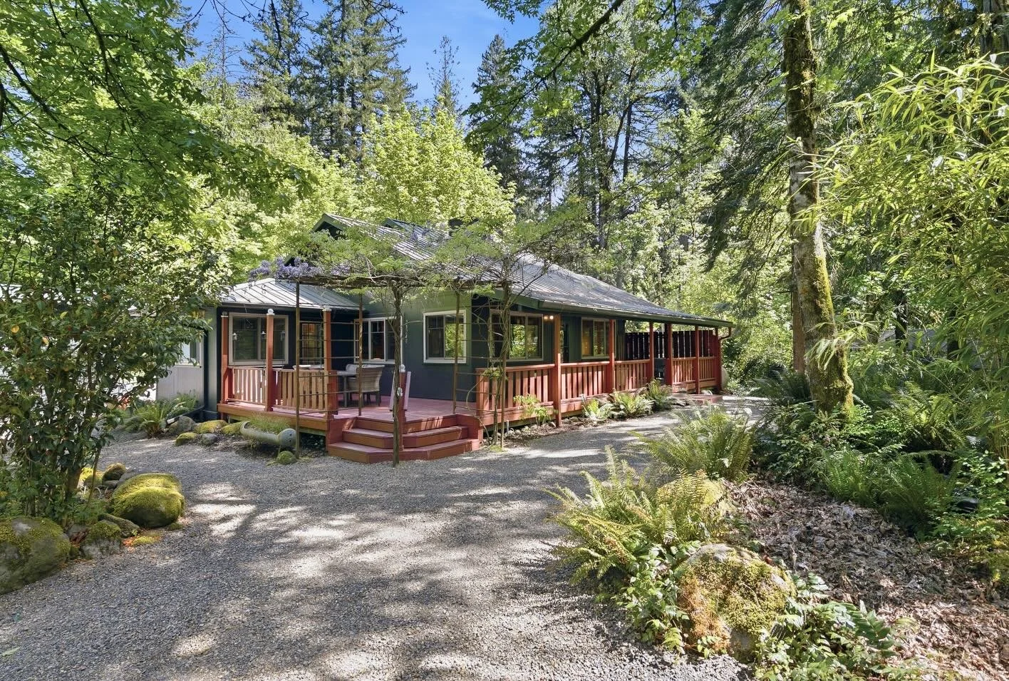 Nicely maintained and well cared for rustic cabin nestled on some property out in Welches, OR with a hot tub, cozy fire pit, and numerous outdoor seating areas. 

This property is a vacation rental where the owner contacted me directly asking for som