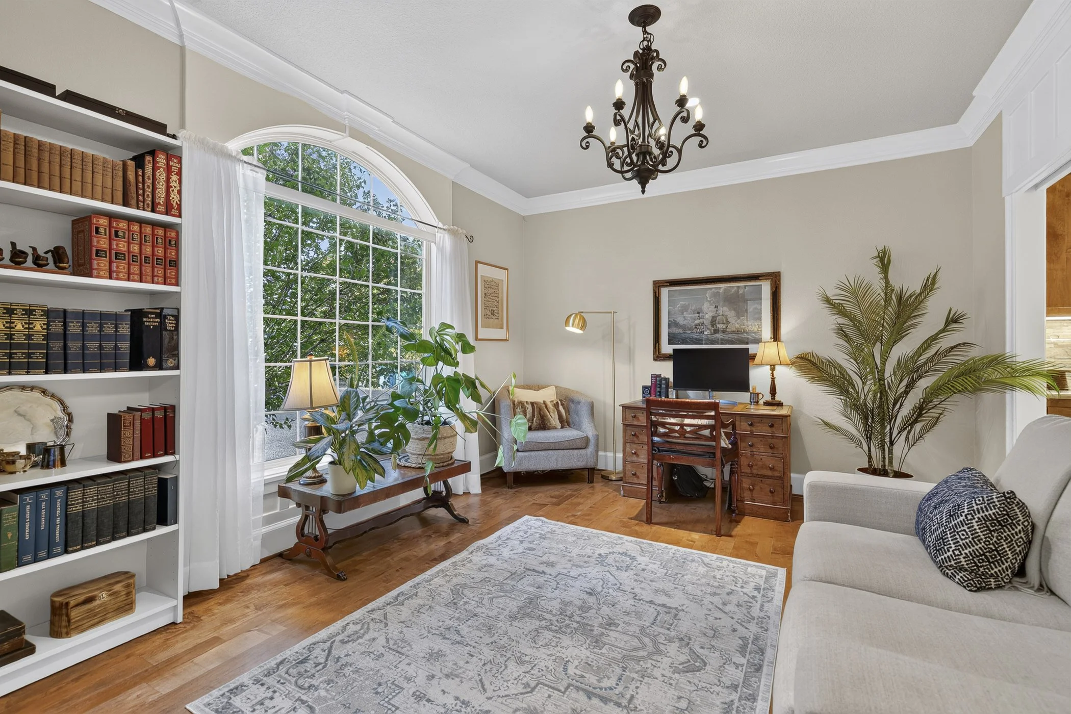 Family room area of a luxury home in Vancouver, WA photographed by Paul Rich Studio