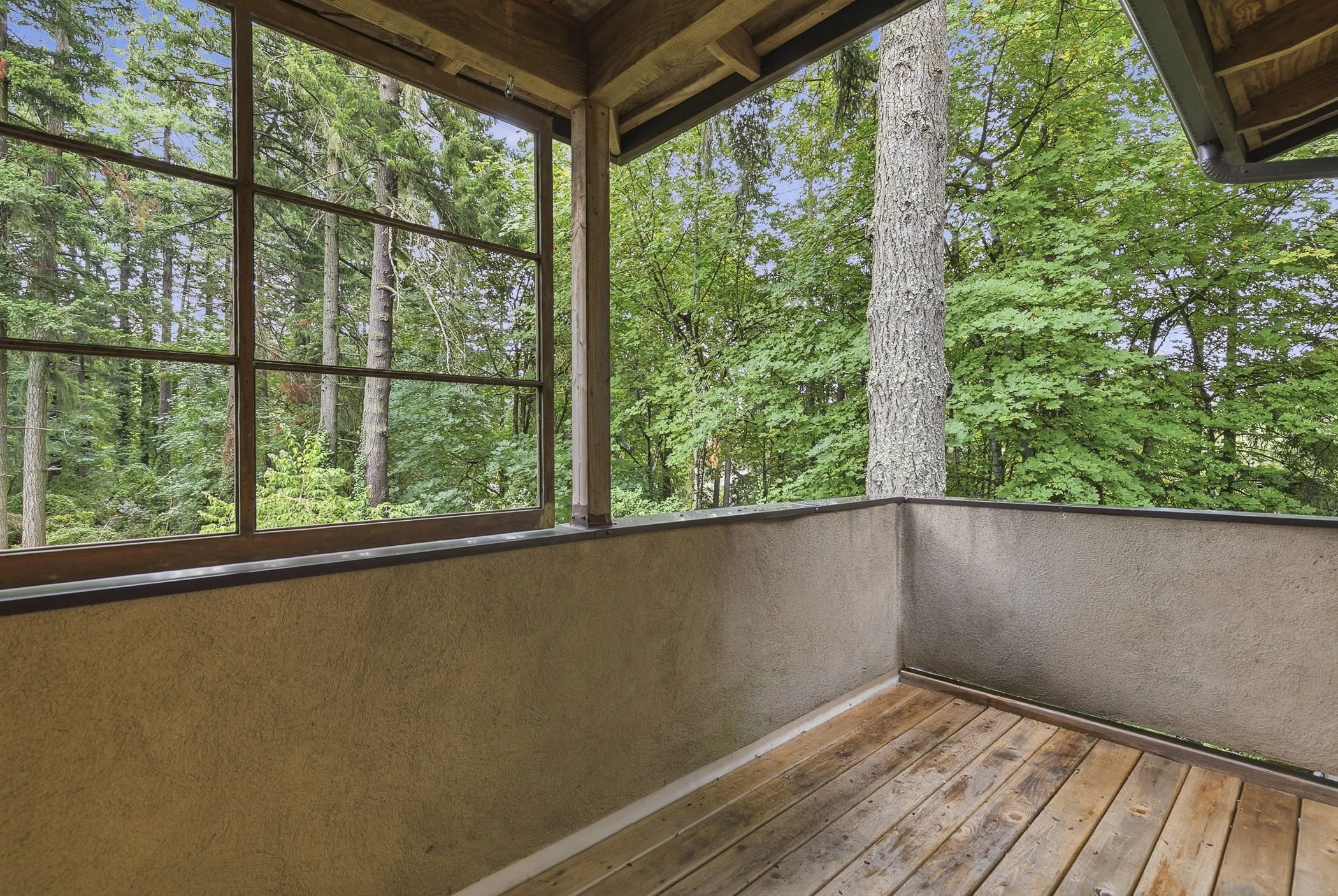 Private deck area of a short term rental property in Portland, OR