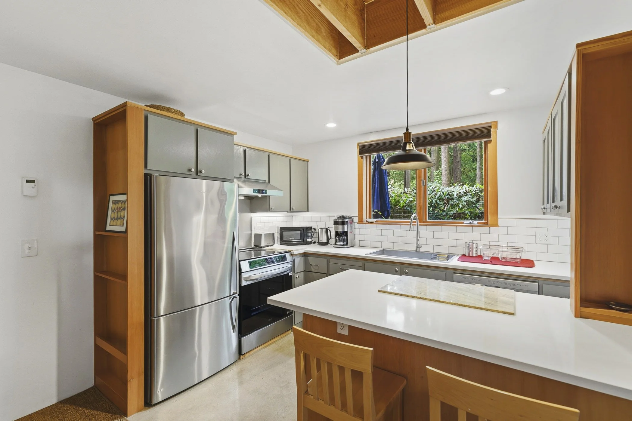 Quaint kitchen in a short-term rental property in Portland, OR