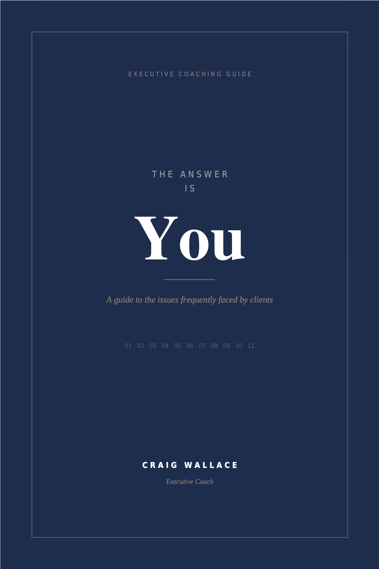 The Answer is You: A guide to the issues frequently faced by clients